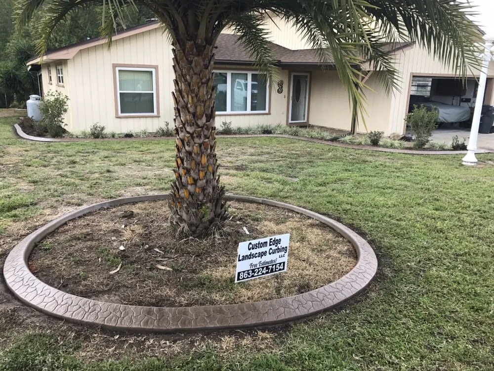 Local yard maintenance with custom design across Haines City, FL - Custom Edge Landscape Curbing
