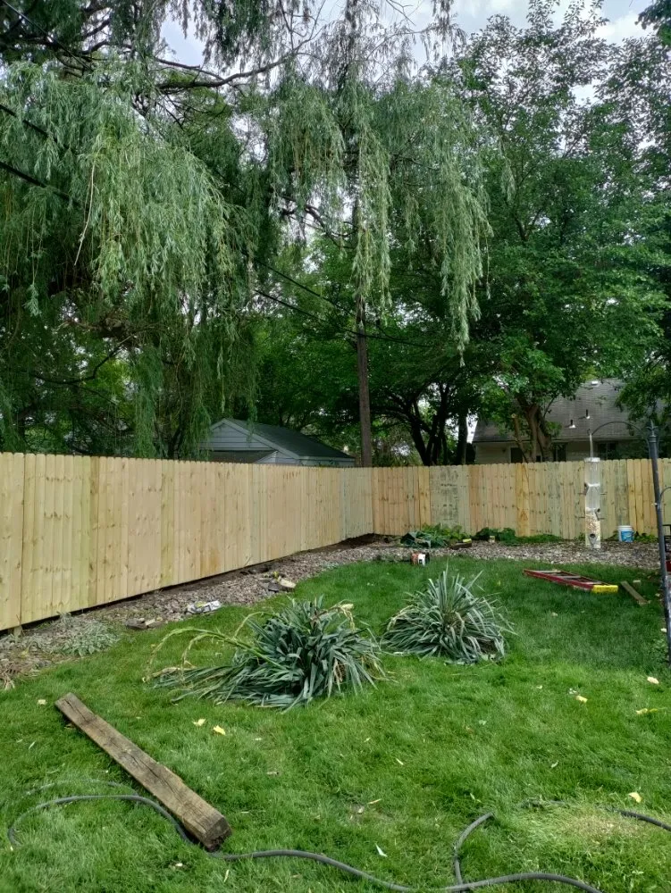 Custom yard cleanup service in Toledo, OH by Custom Fence and Landscape