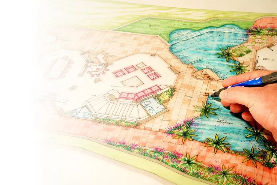 Professional landscaping services with custom design in Yorktown, VA by Custom Gardens