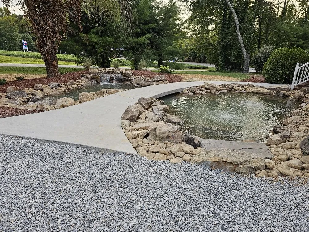 Affordable outdoor landscaping for homes in Trinity, NC by Custom Hardscapes and Grading