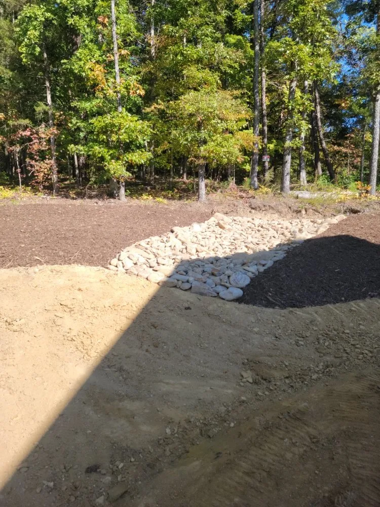 Top-rated garden landscaping with custom design in Trinity, NC by Custom Hardscapes and Grading