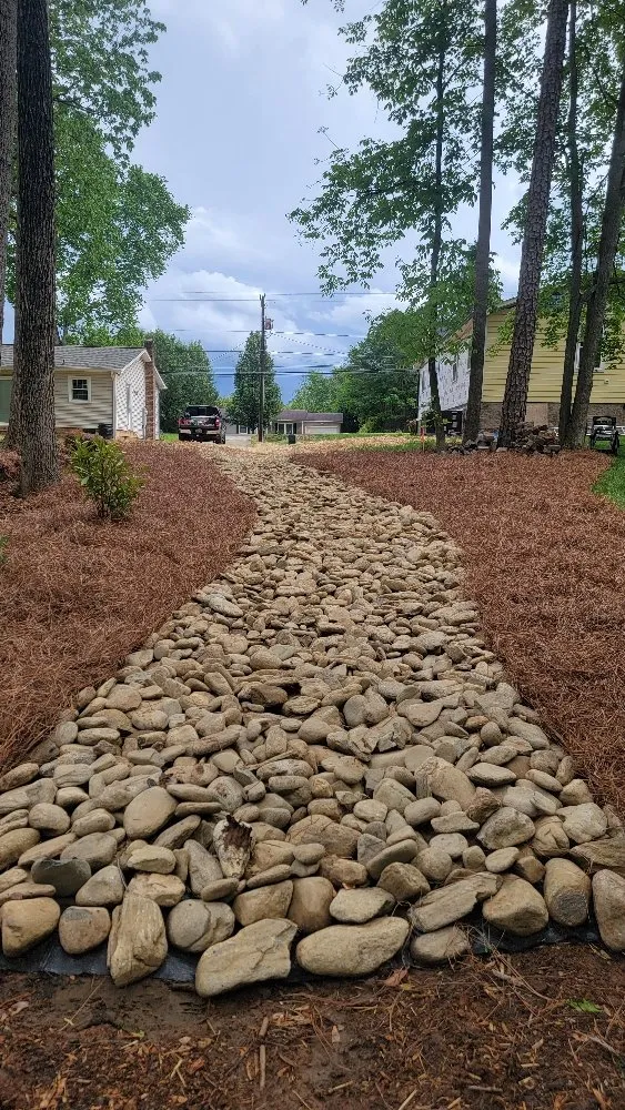 Top-rated yard maintenance near you in Trinity, NC by Custom Hardscapes and Grading