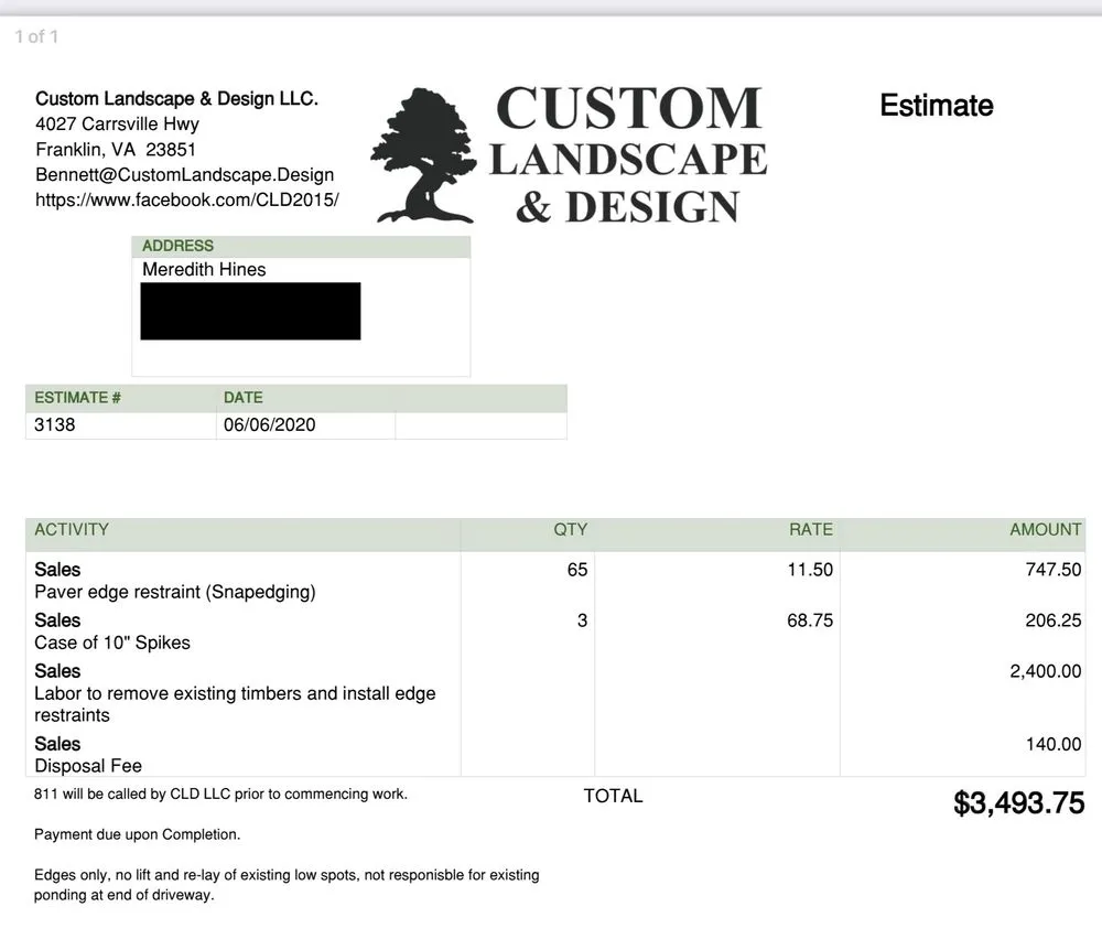 Affordable landscaping services for outdoor upgrades in Franklin, VA by Custom Landscape & Design