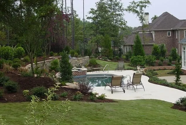 Affordable garden landscaping in Greenviile, SC by Custom Landscaping and Design Inc.