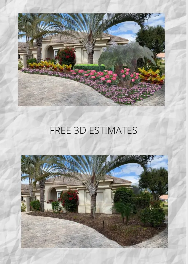 Custom garden landscaping for beautiful yards in Naples, FL by Custom Outdoor Creations of SWFL
