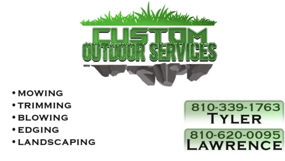 Expert lawn mowing service for year-round maintenance in Burton, MI by Custom Outdoor services