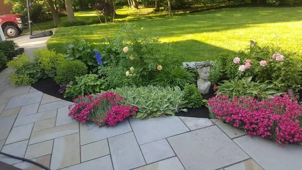 Professional garden landscaping in Hamburg, NY by Custom Outdoor Solutions