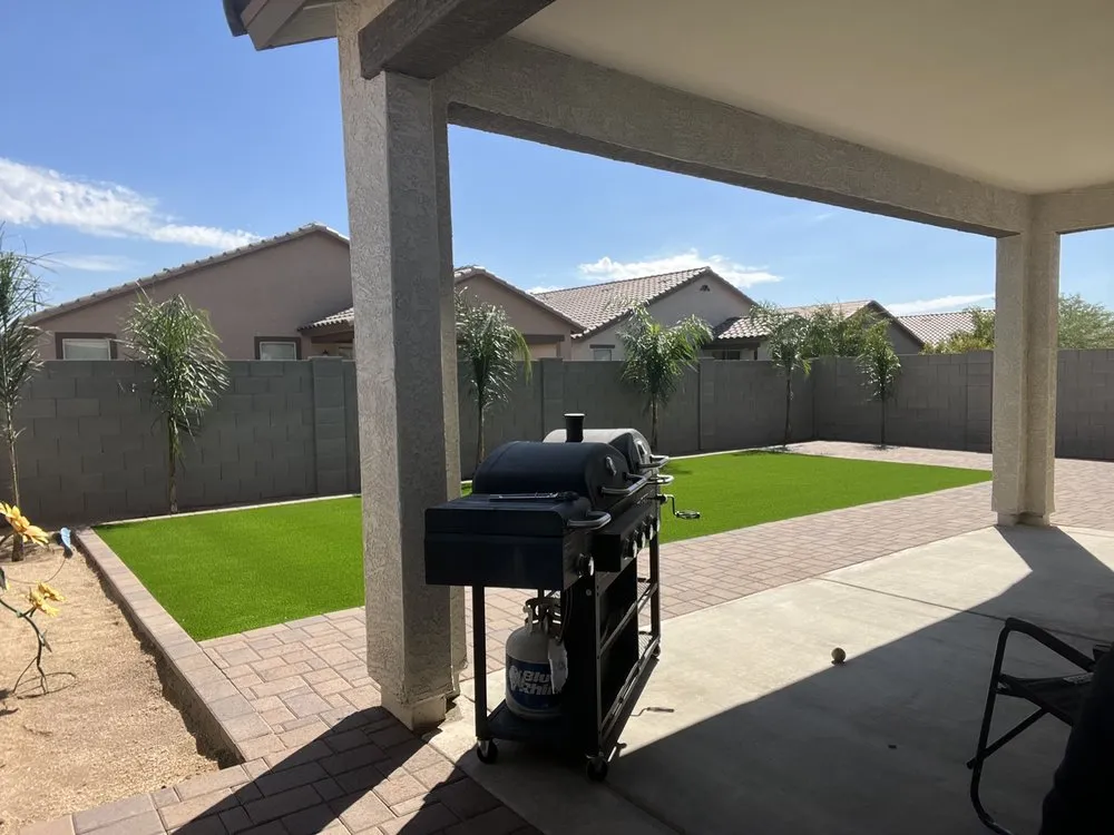 Trusted lawn care service for residential properties in Glendale, AZ by Custom Outlooks