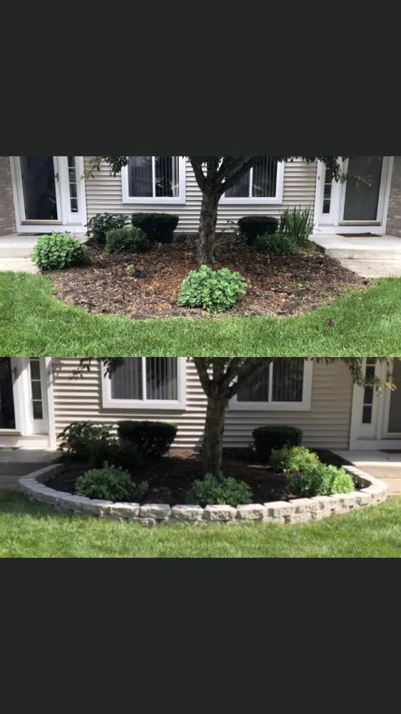 Professional garden landscaping for beautiful yards in Michigan City, IN by Cut Above Landscaping