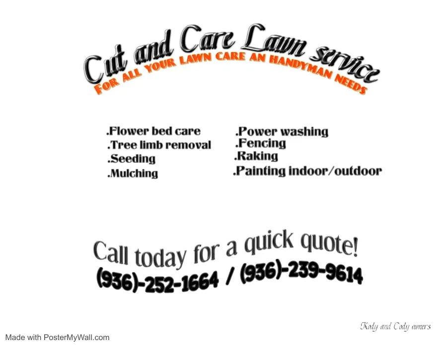 Top-rated yard cleanup service in Shepherd, TX - Cut and Care Lawn Service