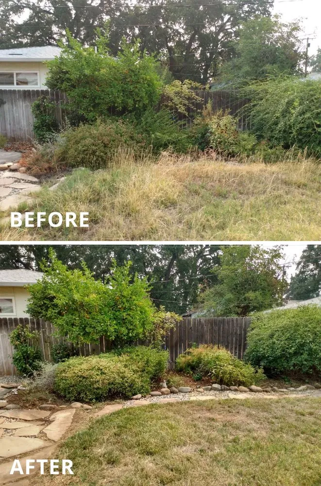 Custom yard cleanup service with custom design across Redding, CA - Cut And Trim Yard Service