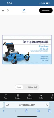 Cut It Up Landscaping Logo
