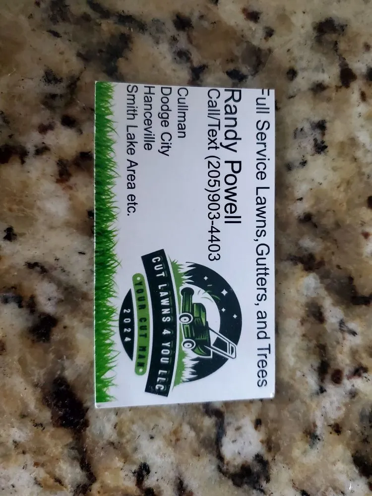 Local landscaping services in Hanceville, AL - Cut Lawns 4 You