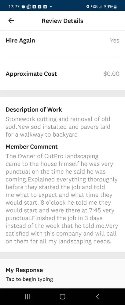 Professional lawn care service in Coventry, RI by Cut-Pro Lawncare & Construction