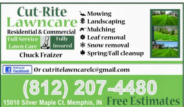 Top-rated yard cleanup service in Memphis, IN by Cut-Rite Lawncare