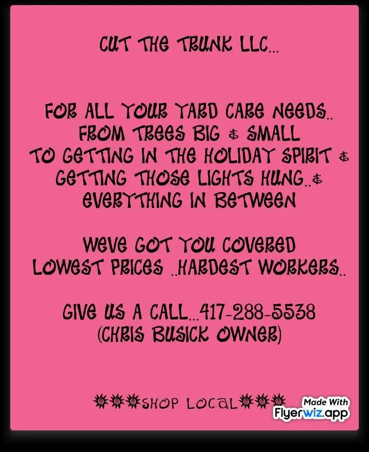 Local lawn care service experts serving Joplin, MO - Cut The Trunk