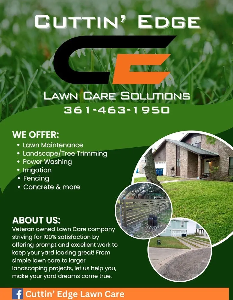 Expert landscape design for beautiful yards in Rockport, TX by Cuttin edge lawn care