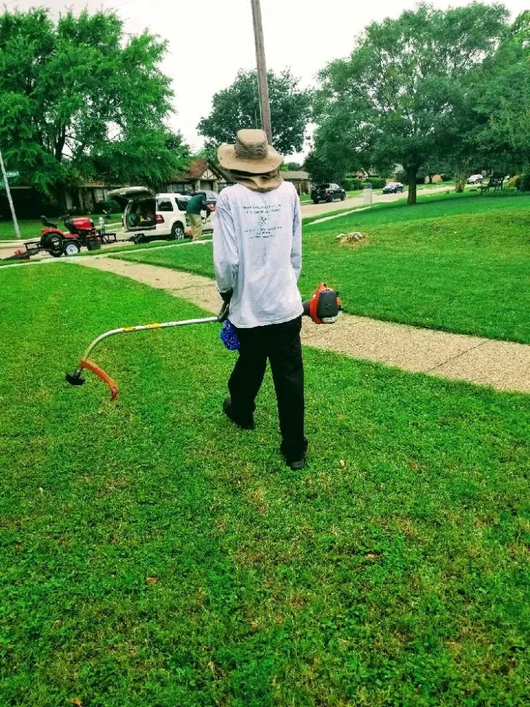 Custom outdoor landscaping with custom design across Arlington, TX - Cuttin It Close Lawn Care Service