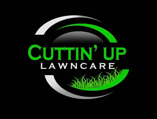 Cuttin Up Lawn Service Logo