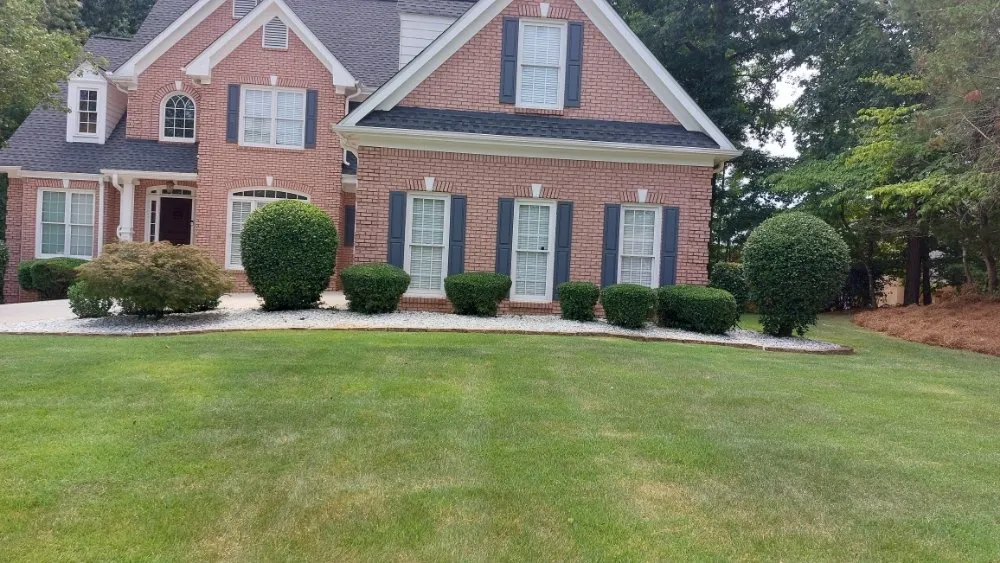 Custom landscape installation in Lawrenceville, GA - Cuttin Up Lawncare & Development