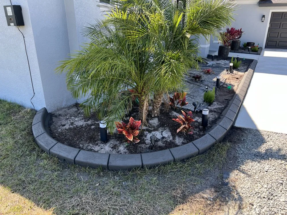 Top-rated garden landscaping in Tampa, FL - Cutting Edge Curbing