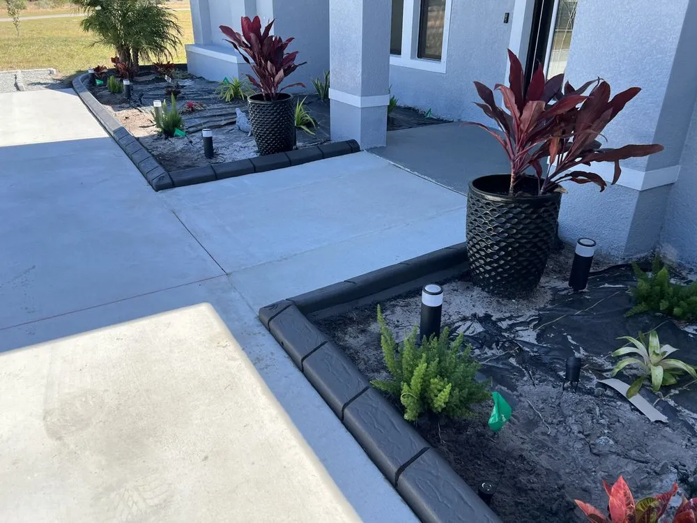 Expert garden landscaping for homes across Tampa, FL - Cutting Edge Curbing