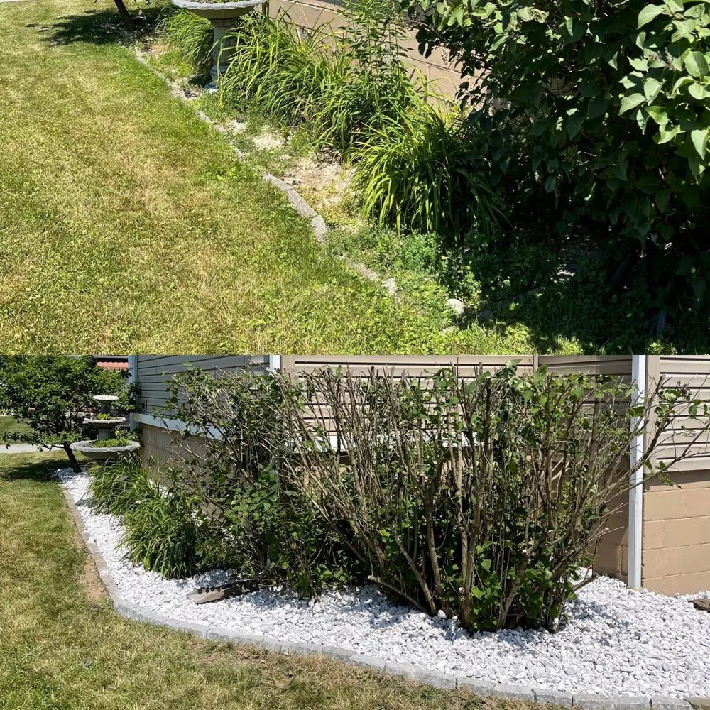 Custom yard cleanup service for year-round maintenance in Yukon, PA by Cutting Edge Landscape