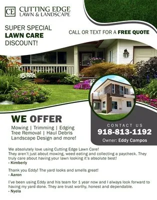 Cutting Edge Lawn and Landscape Logo