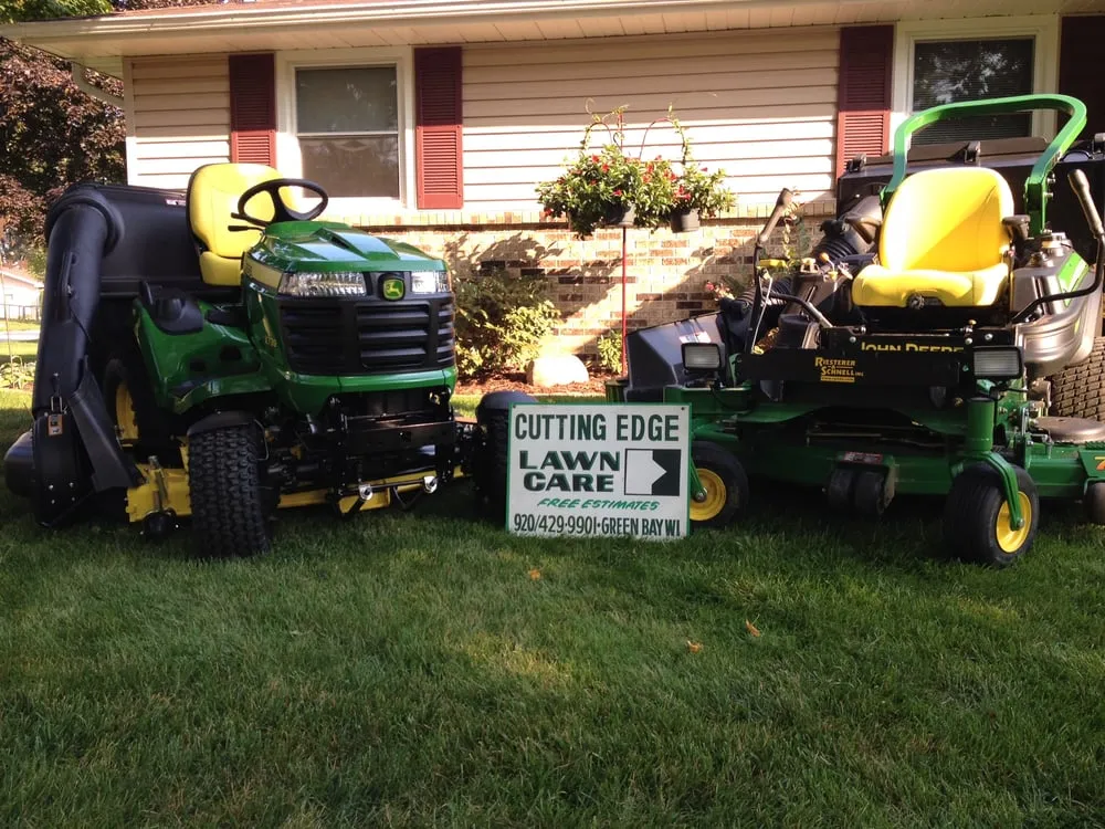 Professional yard cleanup service with custom design in Green Bay, WI by Cutting Edge Lawn Care