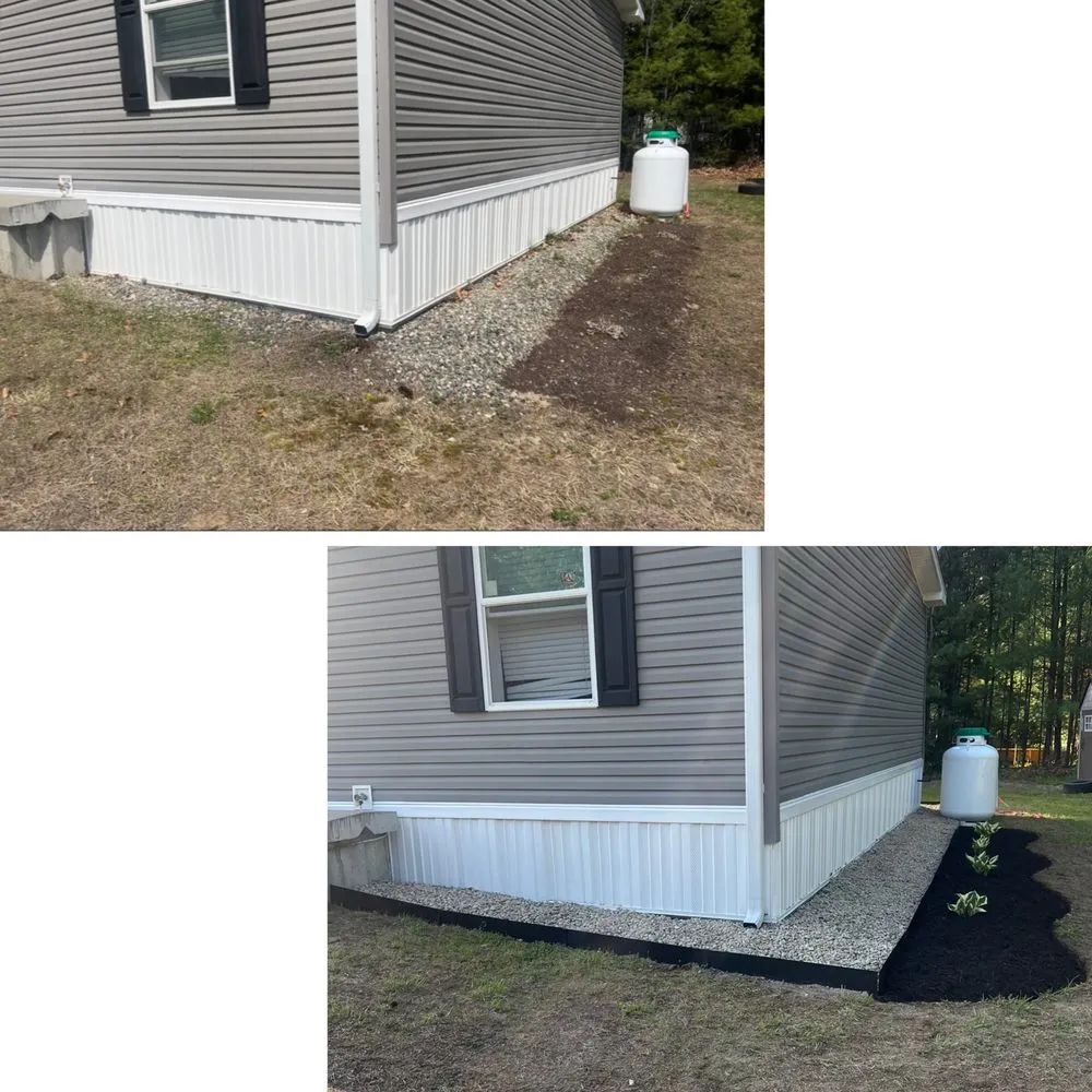 Custom landscape installation for outdoor upgrades across Orange, MA - Cutting Edge Lawn Care