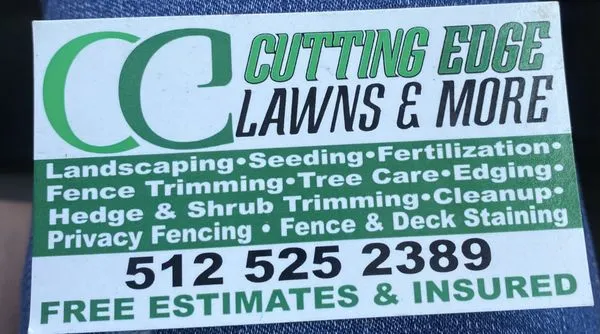 Cutting Edge Lawns and More Logo