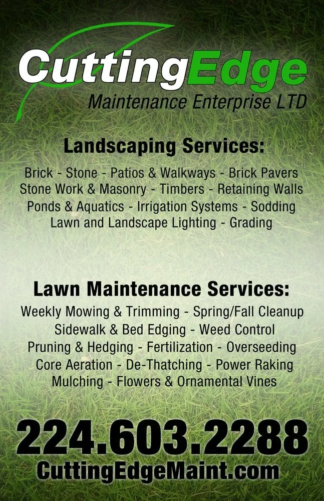Local yard maintenance in Spring Grove, IL - Cutting Edge Maintenance Ent. ltd.