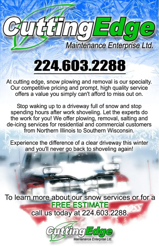 Professional lawn mowing service experts serving Spring Grove, IL - Cutting Edge Maintenance Ent. ltd.