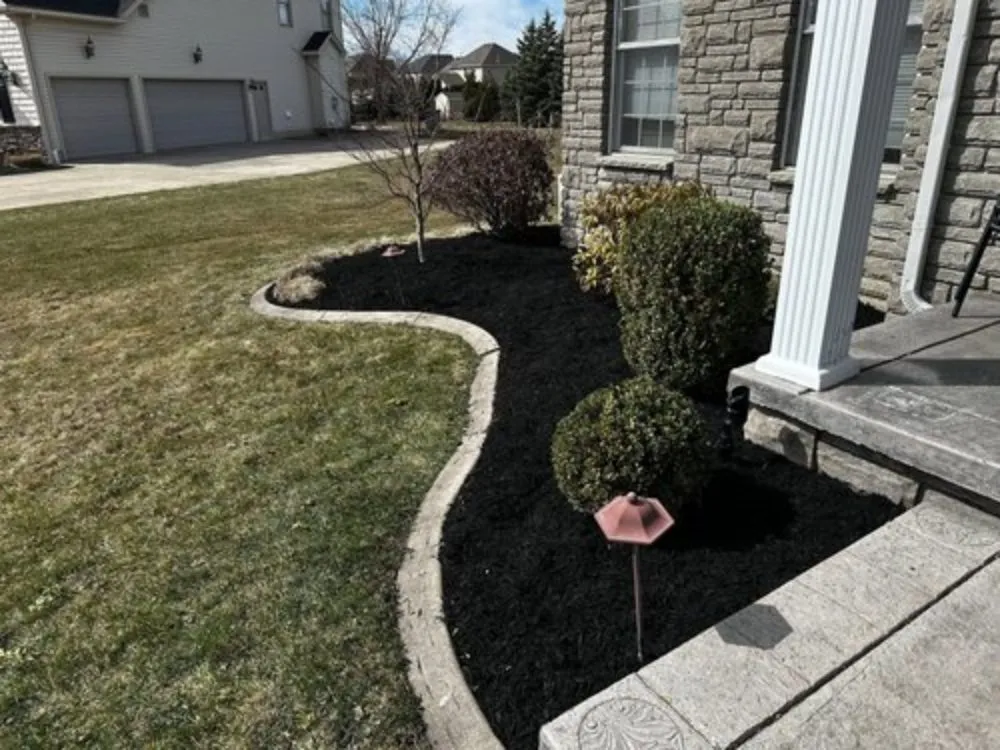 Expert yard cleanup service with custom design in Sanborn, NY by Cutting Edge Services