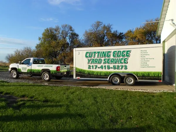 Professional garden landscaping in Springfield, IL by Cutting Edge Yard Service