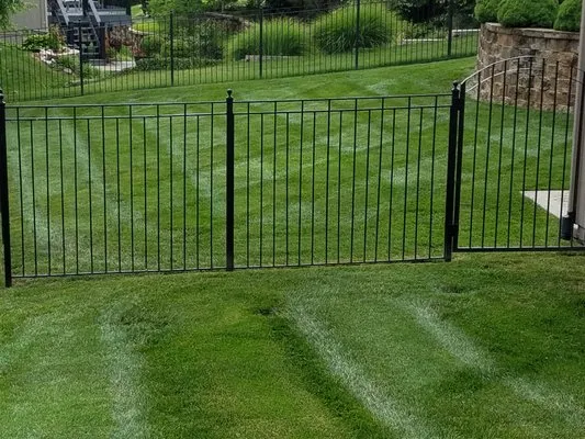 Cutting Green Lawn Care Logo