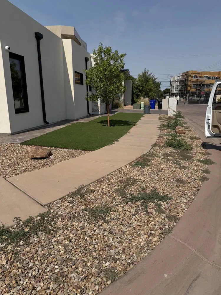 Custom outdoor landscaping for residential properties in Bernalillo, NM by C&V Landscaping