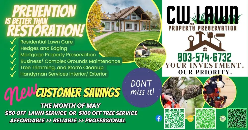 Local residential landscaping experts serving Frankston, TX - CW Lawn and Property Preservation