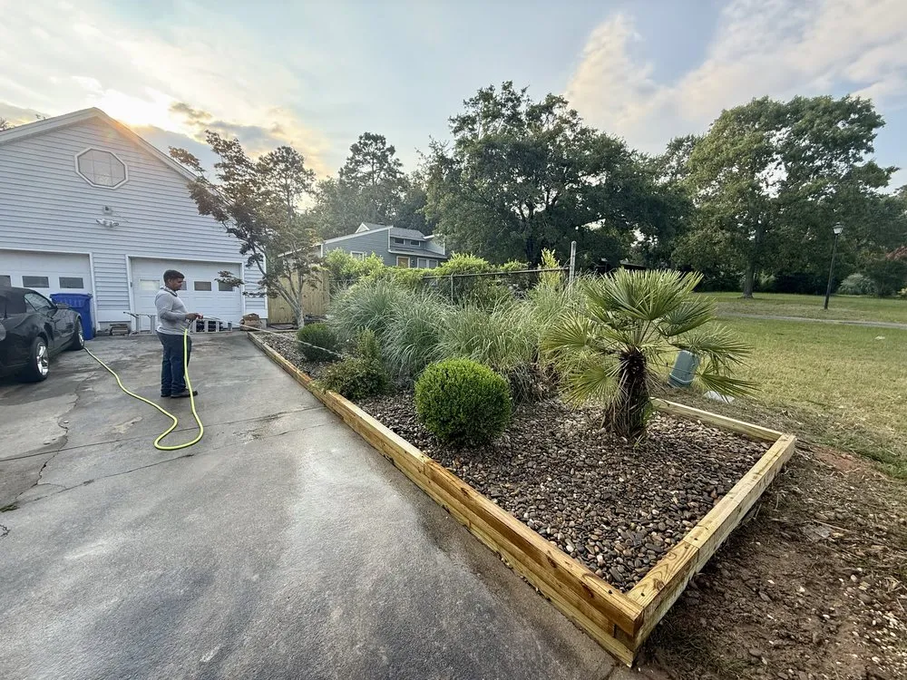 Local landscape installation in Clarks Hill, SC by C.Y.B Scapes