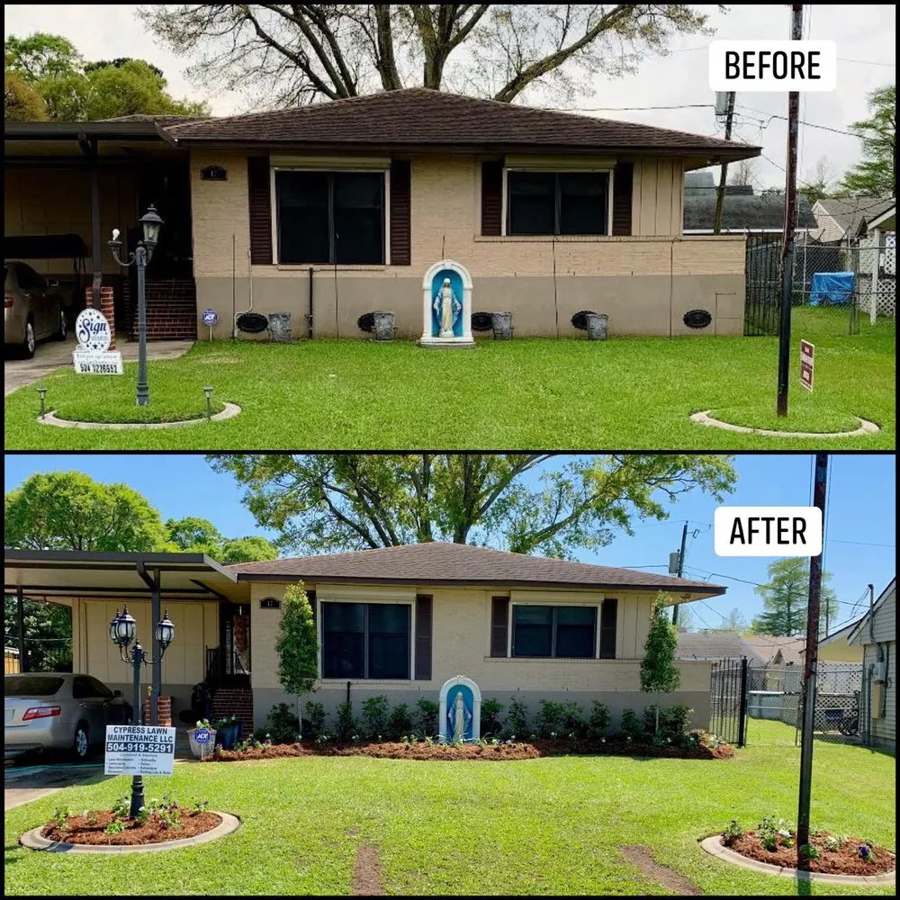 Local lawn mowing service in Marrero, LA by Cypress Landscaping
