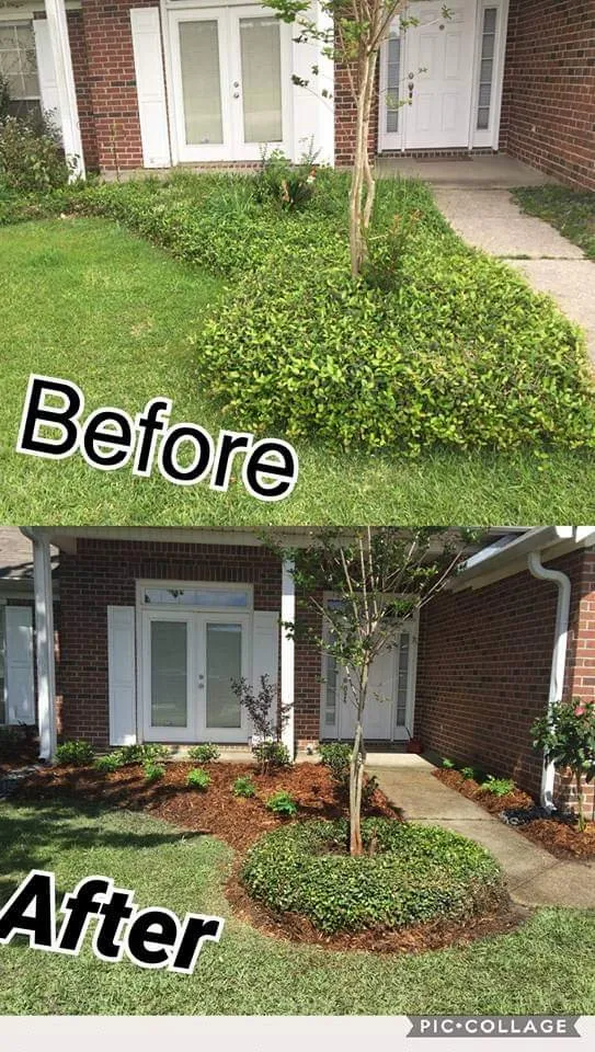 Custom garden landscaping in Lacombe, LA by Cypress Pointe Landscaping