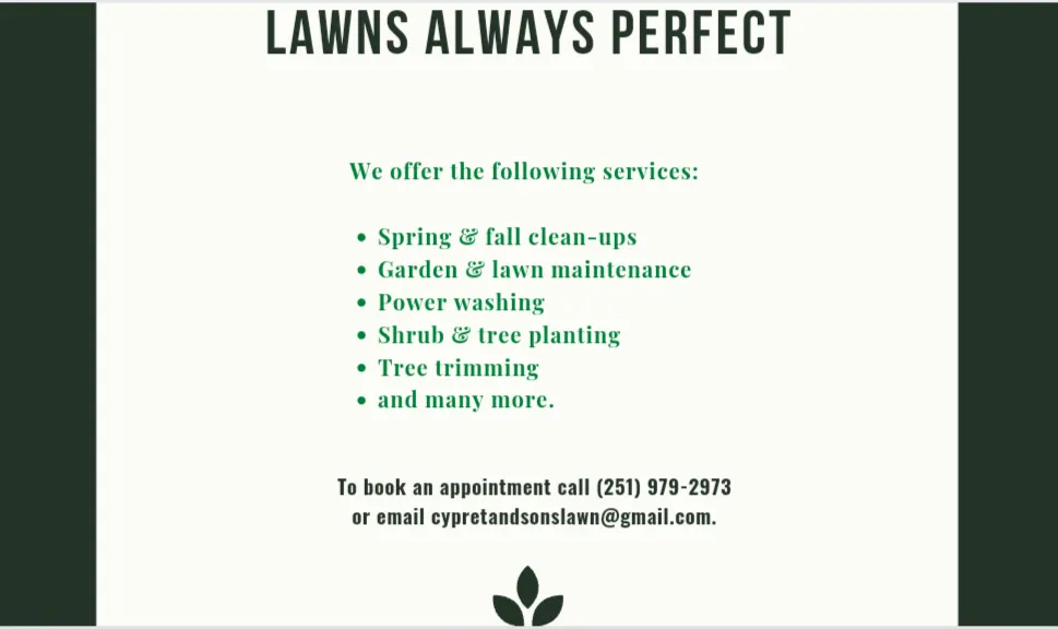 Trusted landscape design for residential properties in Foley, AL by Cypret & Son's Lawn Care