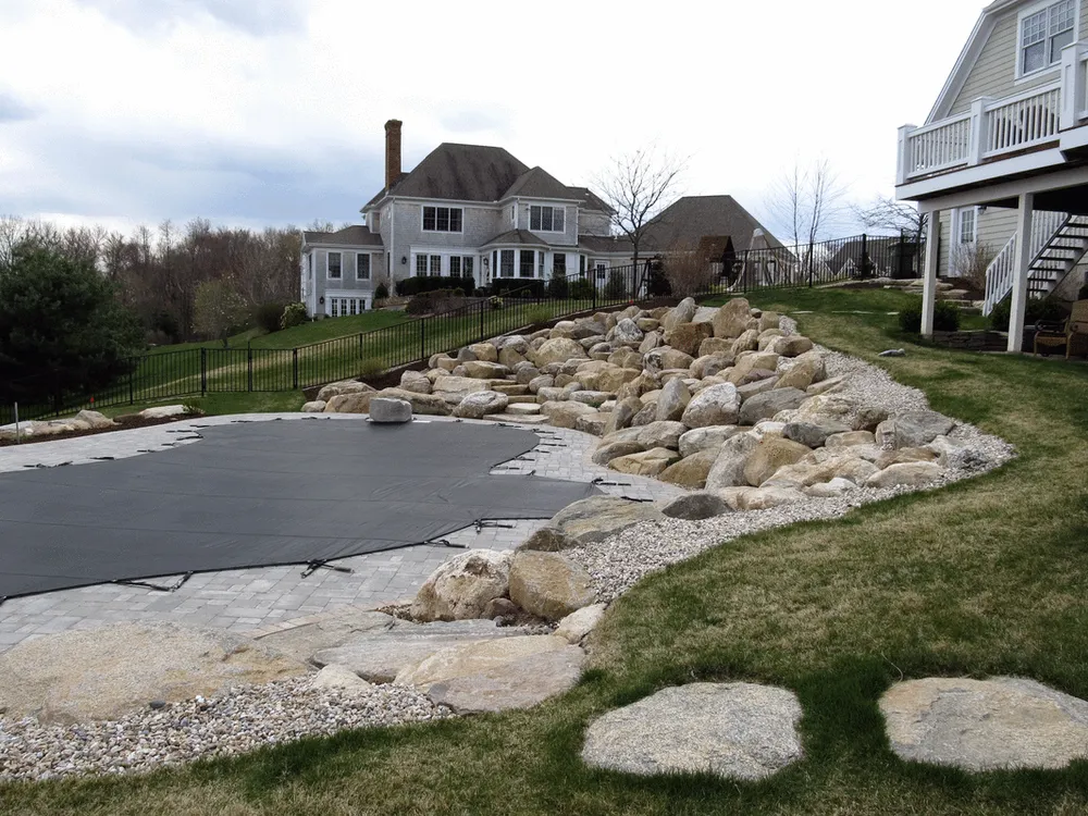 Custom residential landscaping in Colchester, CT by CZ Contracting & Landscaping