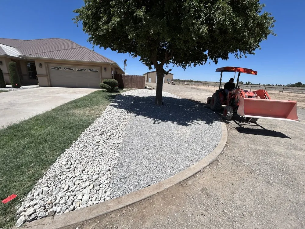 Custom landscape installation for residential properties across Roswell, NM - D & B Landscaping