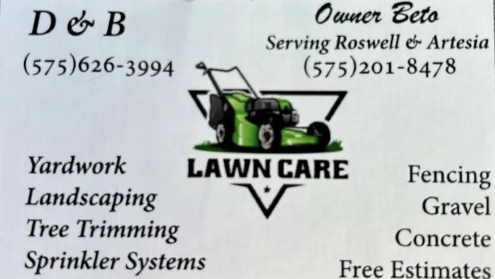 Expert lawn care service in Roswell, NM - D & B Landscaping