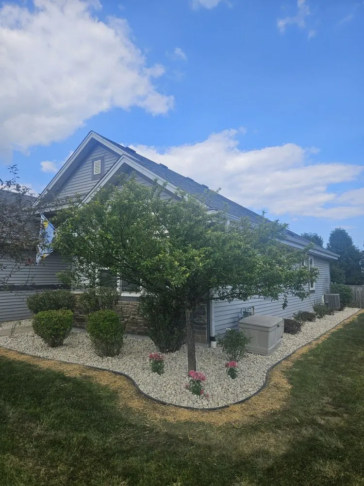 Custom lawn mowing service with custom design across Oak Creek, WI - D & B Lawn Service