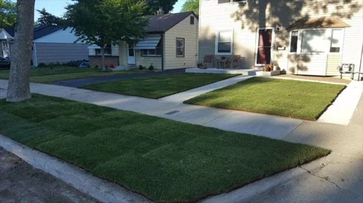 Affordable landscape installation in Oak Creek, WI by D & B Lawn Service