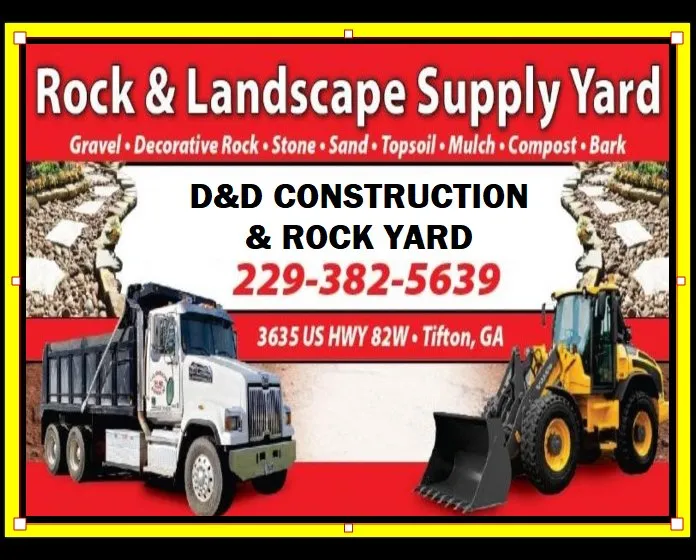 Reliable outdoor landscaping experts serving Tifton, GA - D & D Construction & Rock Yard
