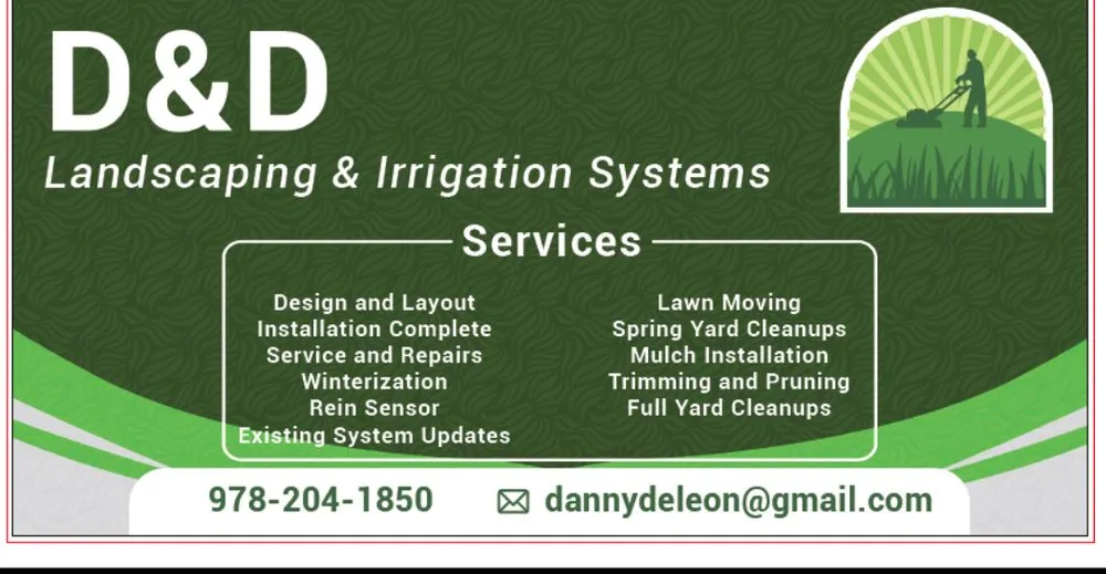 Top-rated landscape installation experts serving Lawrence, MA - D & D Landscaping & Irrigation Systems