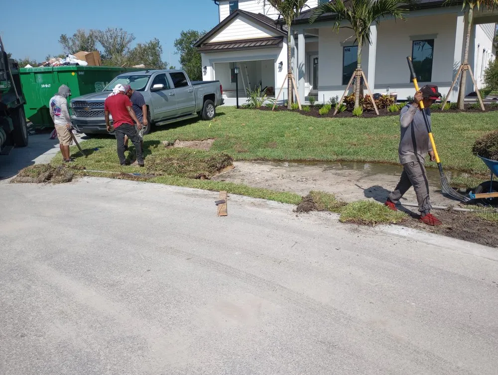 Custom landscaping services experts serving Naples, FL - D & E Sod